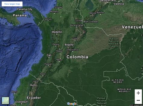 colombia map google maps